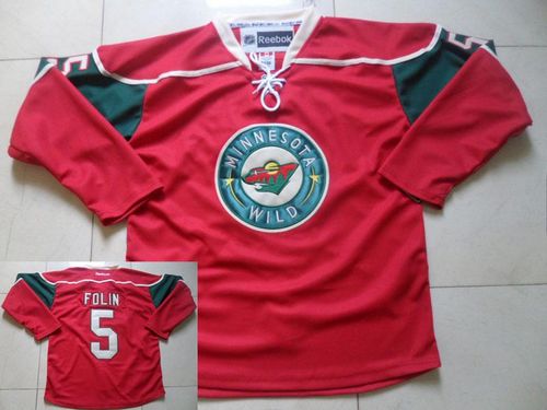 Christian Folin Minnesota Wild red jersey