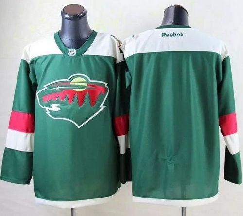 Custom Minnesota Wild green Stadium Series jersey