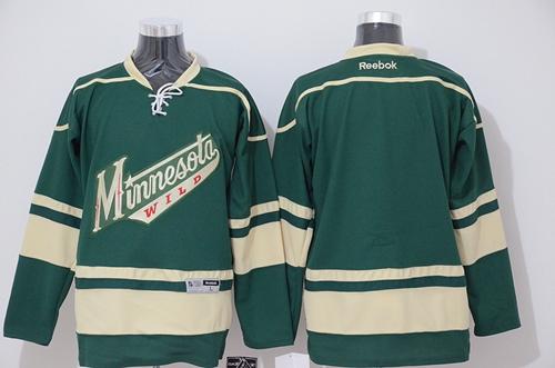 Custom Minnesota Wild green jersey