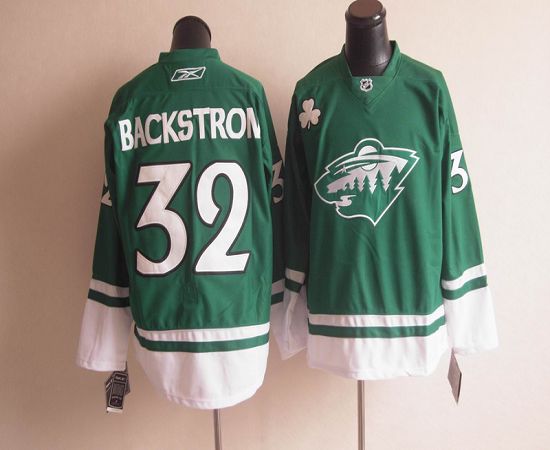 St Patty's Day Minnesota Wild green jersey