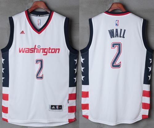 John Wall New Washington Wizards white Home jersey