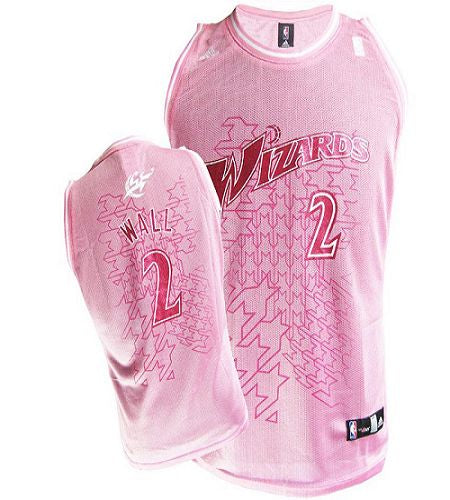 John Wall Washington Wizards pink Fashion jersey