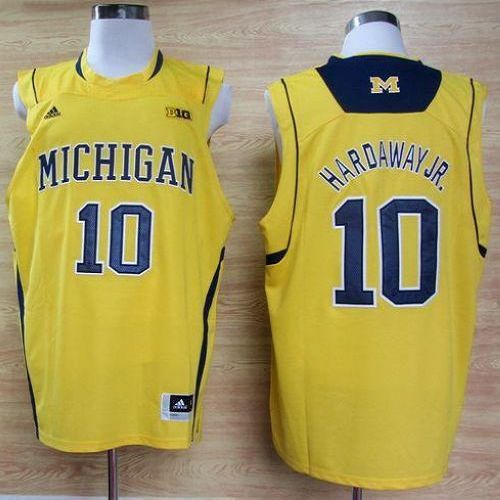 Tim Hardaway Jr Michigan Wolverines gold jersey