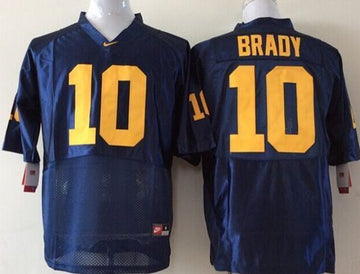 Tom Brady Michigan Wolverines blue jersey