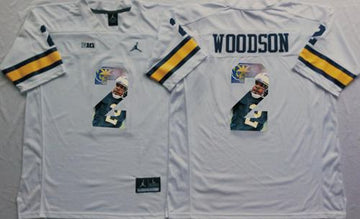 Charles Woodson Michigan Wolverines white Fashion jersey