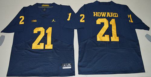 Desmond Howard Michigan Wolverines navy Elite jersey