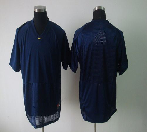 Custom Michigan Wolverines blue jersey