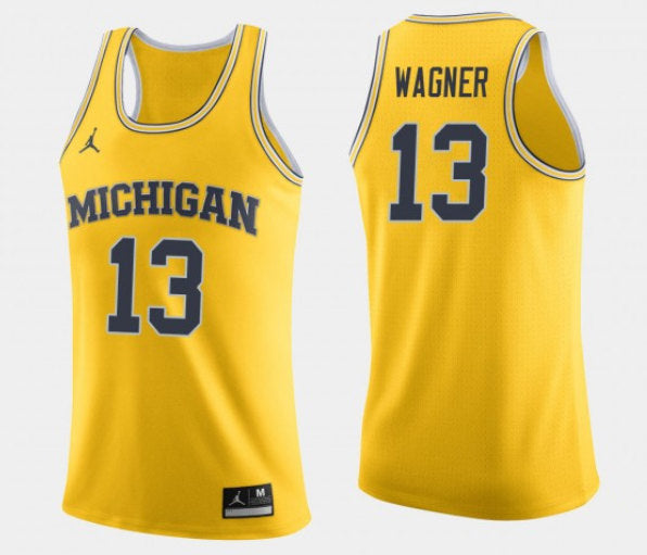 Michigan Wolverines yellow jersey