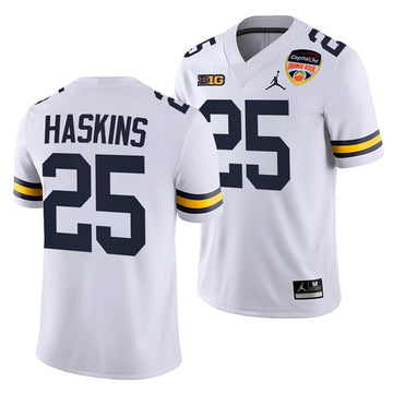 Michigan Wolverines white jersey