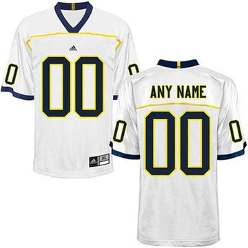Custom Michigan Wolverines white Authentic jersey