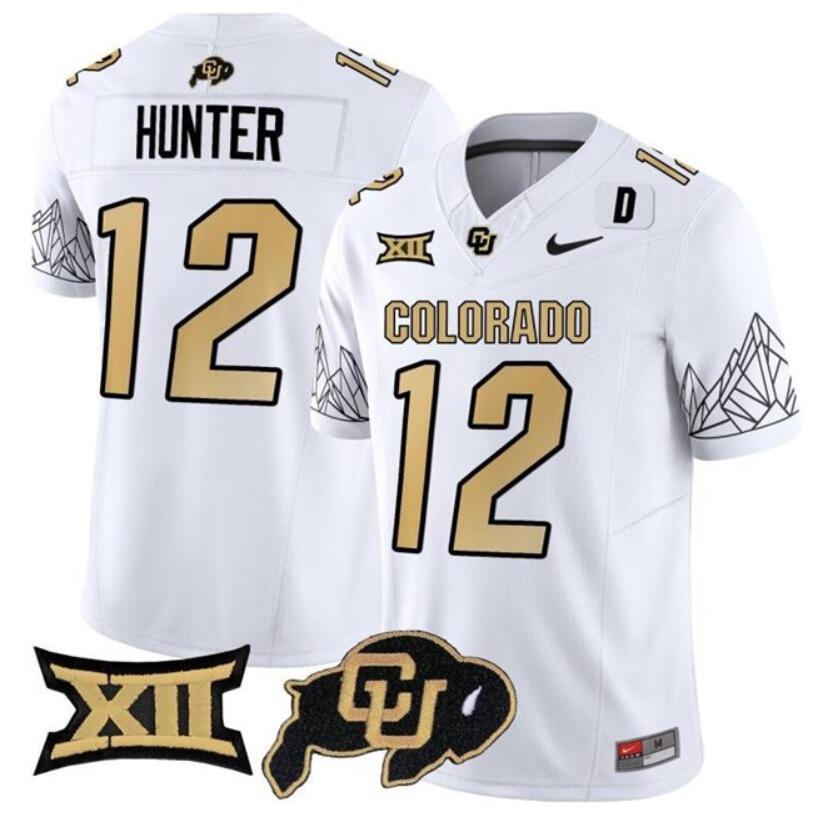 Travis Hunter Colorado Buffaloes white FUSE jersey