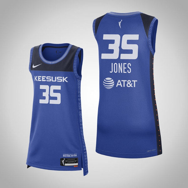 Jonquel Jones Connecticut Sun royal jersey