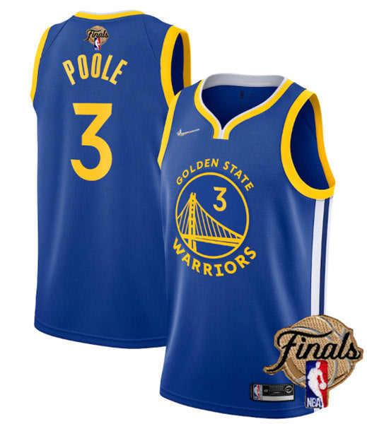 Jordan Poole Golden State Warriors royal jersey