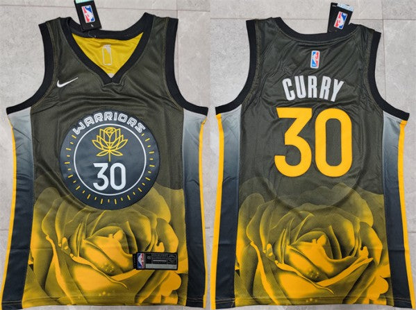 Stephen Curry Golden State Warriors black City Edition jersey