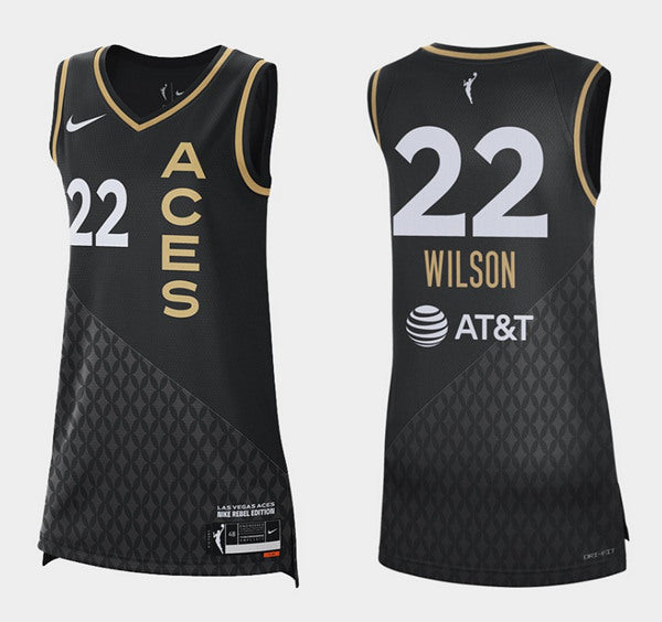 A'ja Wilson Las Vegas Aces black jersey