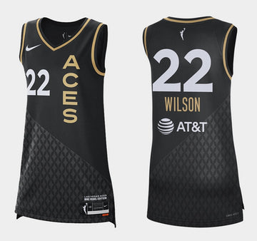 A'ja Wilson Las Vegas Aces black jersey