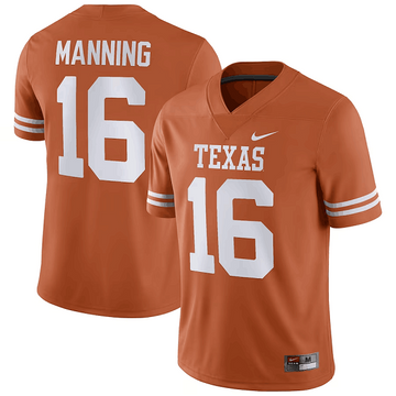 Arch Manning Texas Longhorns orange jersey