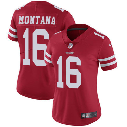 Joe Montana San Francisco 49ers red jersey