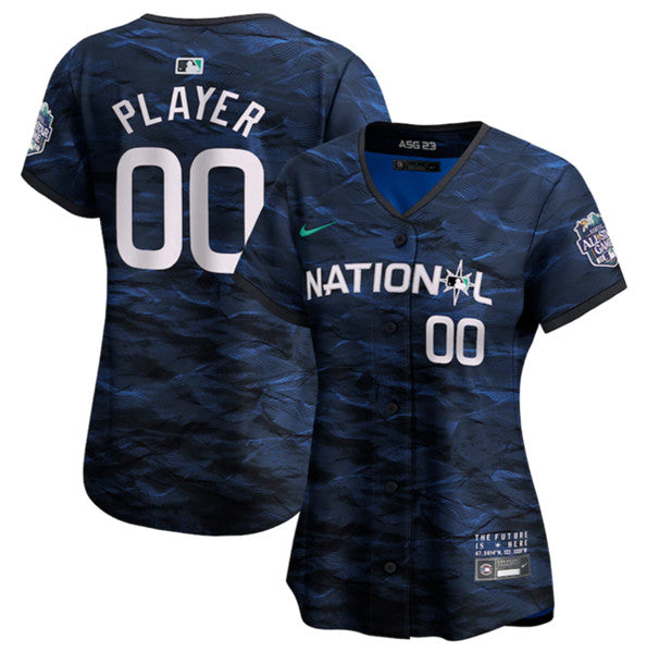 Custom MLB All-Star royal jersey