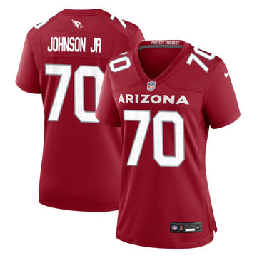 Paris Johnson Jr Arizona Cardinals red Game jersey
