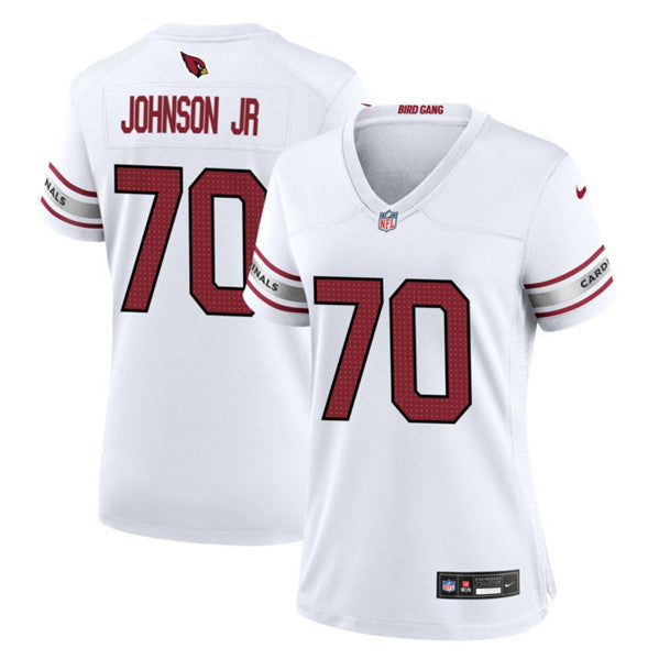 Paris Johnson Jr Arizona Cardinals white Game jersey