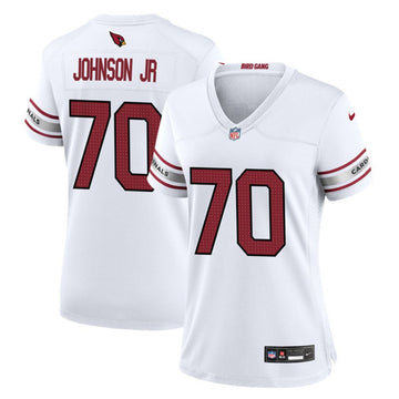 Paris Johnson Jr Arizona Cardinals white Game jersey