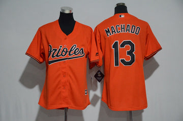 Manny Machado Majestic Baltimore Orioles orange Alternate jersey