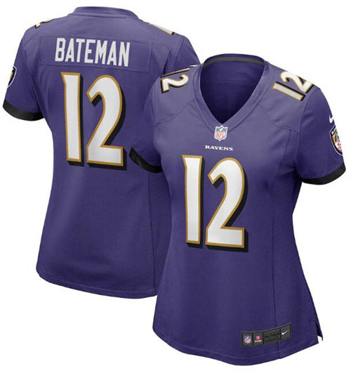 Rashod Bateman Baltimore Ravens purple jersey
