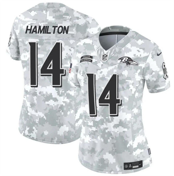Kyle Hamilton Baltimore Ravens camo Salute To Service jersey