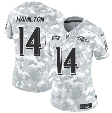 Kyle Hamilton Baltimore Ravens camo Salute To Service jersey