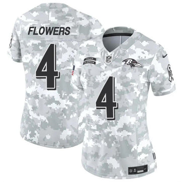 Zay Flowers Baltimore Ravens camo Salute To Service jersey