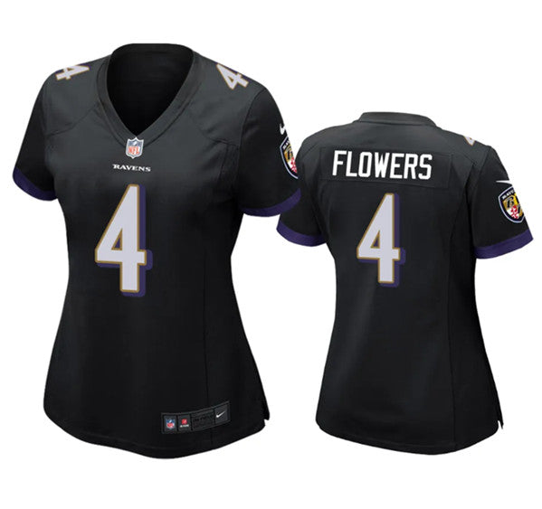 Zay Flowers Baltimore Ravens black jersey