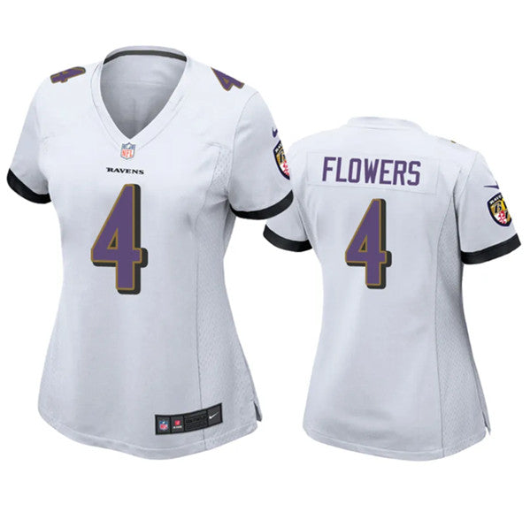 Zay Flowers Baltimore Ravens white jersey