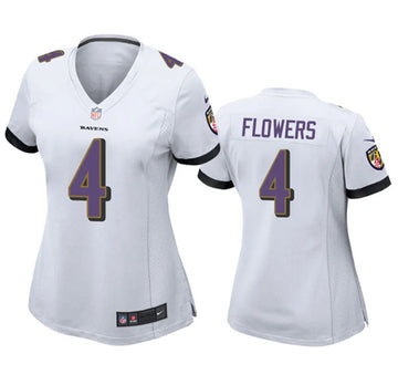 Zay Flowers Baltimore Ravens white jersey