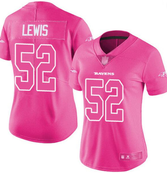 Ray Lewis Baltimore Ravens pink jersey