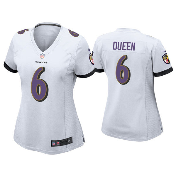 Patrick Queen Baltimore Ravens white jersey