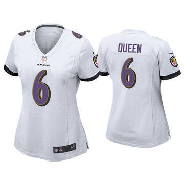 Patrick Queen Baltimore Ravens white jersey