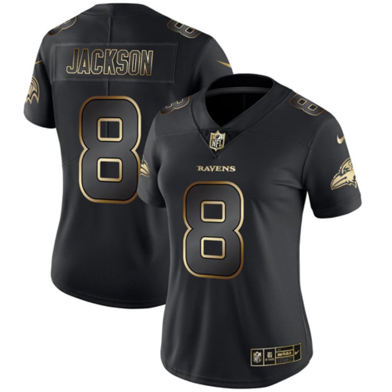 Lamar Jackson Baltimore Ravens black jersey