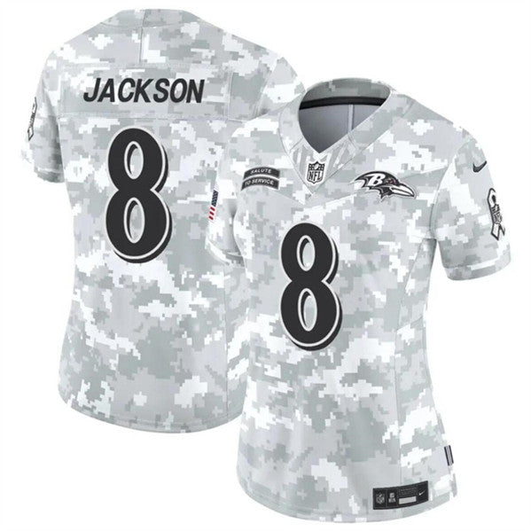 Lamar Jackson Baltimore Ravens camo Salute To Service jersey