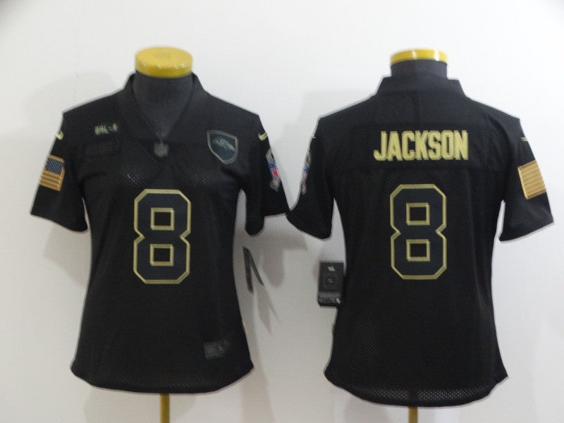 Lamar Jackson Baltimore Ravens black Salute To Service jersey