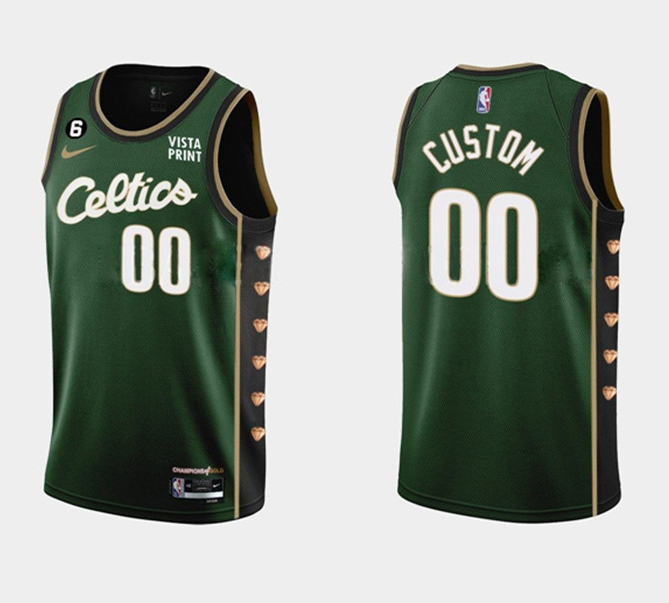 Custom Boston Celtics green City Edition jersey