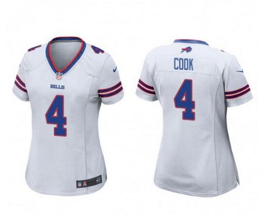 James Cook Buffalo Bills white jersey