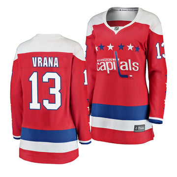 Jakub Vrana Washington Capitals red jersey