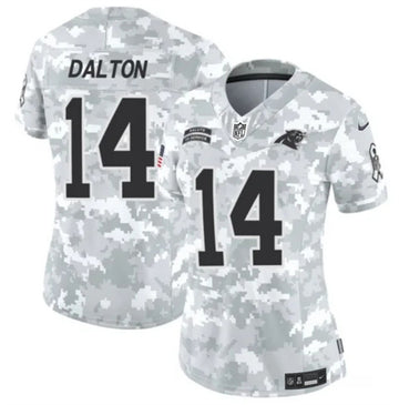 Andy Dalton Arctic Carolina Panthers camo Salute To Service jersey