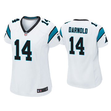 Sam Darnold Carolina Panthers white jersey