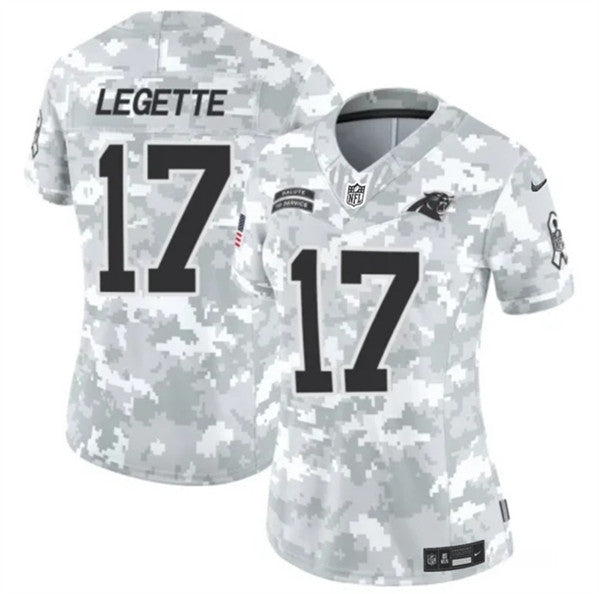 Xavier Legette Arctic Carolina Panthers camo Salute To Service jersey