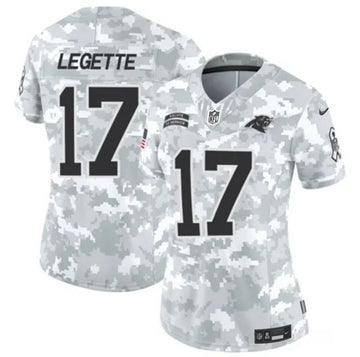 Xavier Legette Arctic Carolina Panthers camo Salute To Service jersey