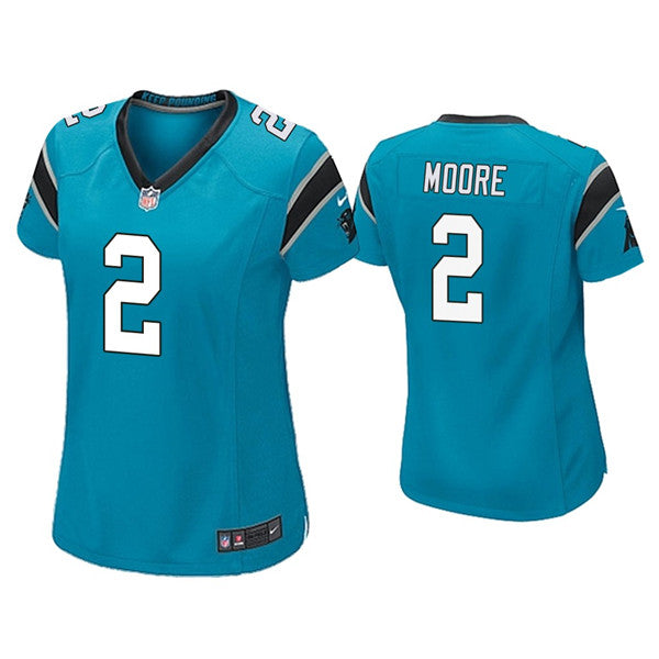 DJ Moore Carolina Panthers blue jersey