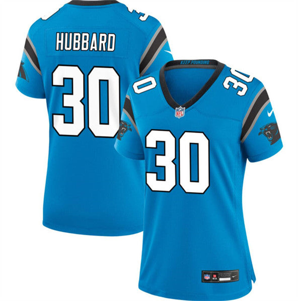Chuba Hubbard Carolina Panthers blue jersey