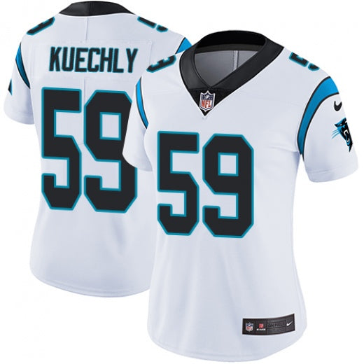 Luke Kuechly Carolina Panthers white jersey